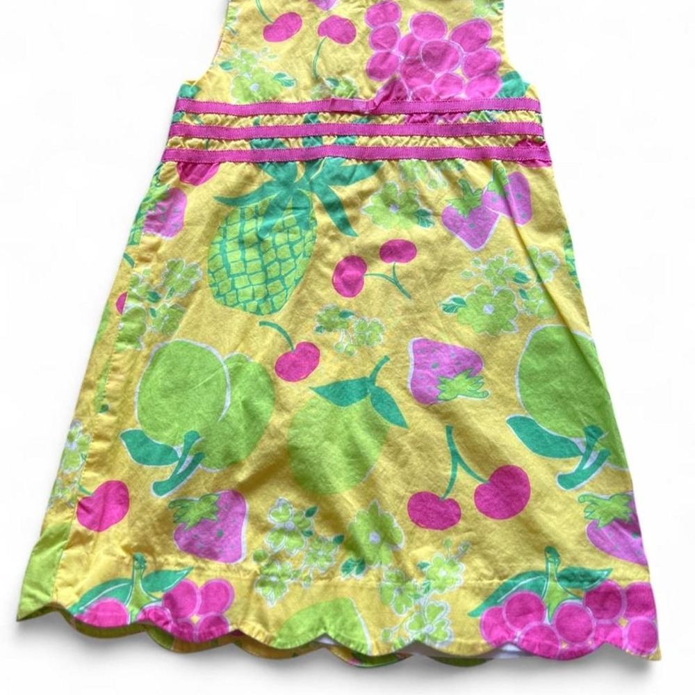 Lilly Pulitzer Sleeveless Dress with Fruit Print Girls 4T Cotton Summer Dress - Picture 1 of 8